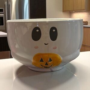 Set of 2 Adorable Ghost Ceramic Bowls